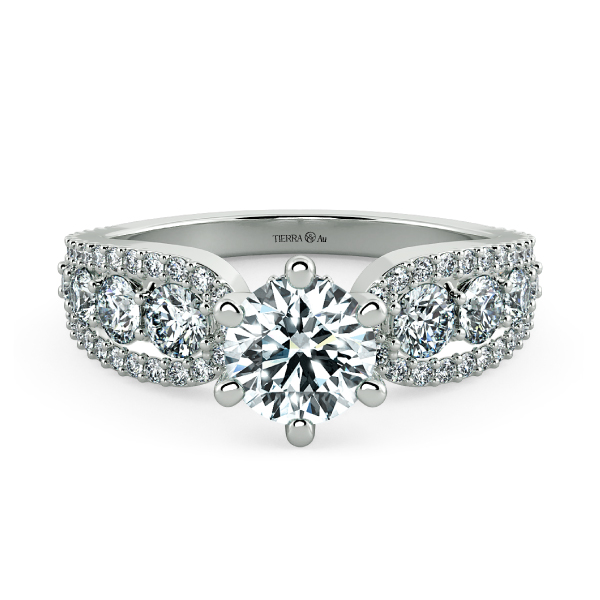 Nhẫn kim cương Wide Band NKC0005